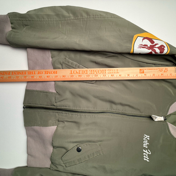 Star Wars Her Universe Boba Fett Mandalorian Bomber Jacket Woman’s Med - Picture 3 of 8